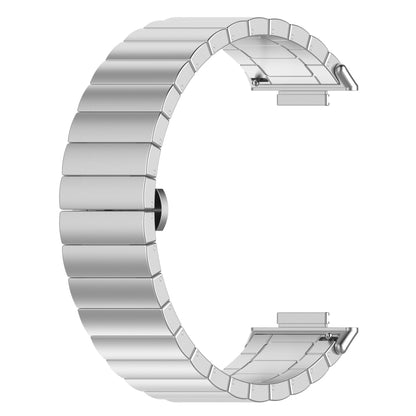 For Huawei Watch Fit 2 One-bead Metal Stainless Steel Watch Band(Silver) - Watch Bands by PMC Jewellery | Online Shopping South Africa | PMC Jewellery | Buy Now Pay Later Mobicred