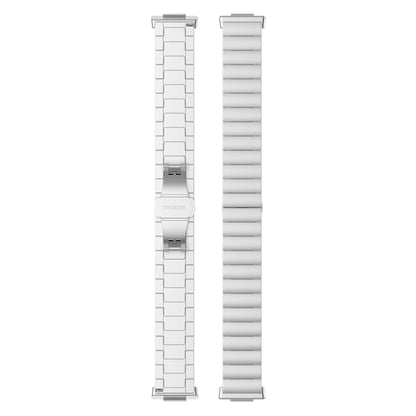 For Huawei Watch Fit 2 One-bead Metal Stainless Steel Watch Band(Silver) - Watch Bands by PMC Jewellery | Online Shopping South Africa | PMC Jewellery | Buy Now Pay Later Mobicred
