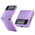 For Samsung Galaxy Z Flip4 Diamond Lattice Hinge Phone Case(Purple) - free shipping - PMC TechLife - Order now!