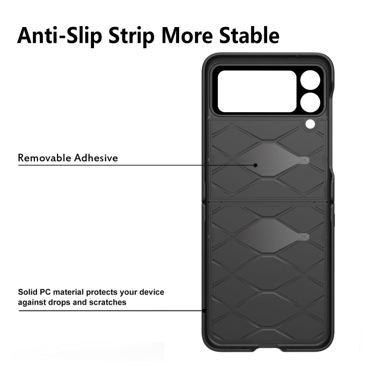 For Samsung Galaxy Z Flip4 Diamond Lattice Hinge Phone Case(Black) - free shipping - PMC TechLife - Order now!