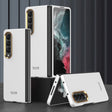 For Samsung Galaxy Z Fold4 GKK Ultra-thin Electroplating Lens Frame Phone Case(White) - free shipping - PMC TechLife - Order now!