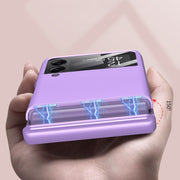 For Samsung Galaxy Z Flip4 GKK Magnetic Fold All-inclusive Protective Phone Case(Matcha Green)