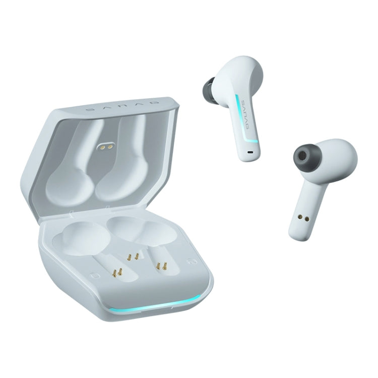 Sanag H2S PRO Stereo Noise Reduction Wireless Bluetooth Game Earphone(White) - Bluetooth Earphone by Sanag | Online Shopping South Africa | PMC TechLife | Buy Now Pay Later Mobicred