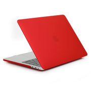 Laptop Matte Style Protective Case For MacBook Pro 13.3 inch A2338 2022(Red)
