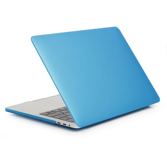 Laptop Matte Style Protective Case For MacBook Air 13.6 2025 / 2023 / 2022(Water Blue)