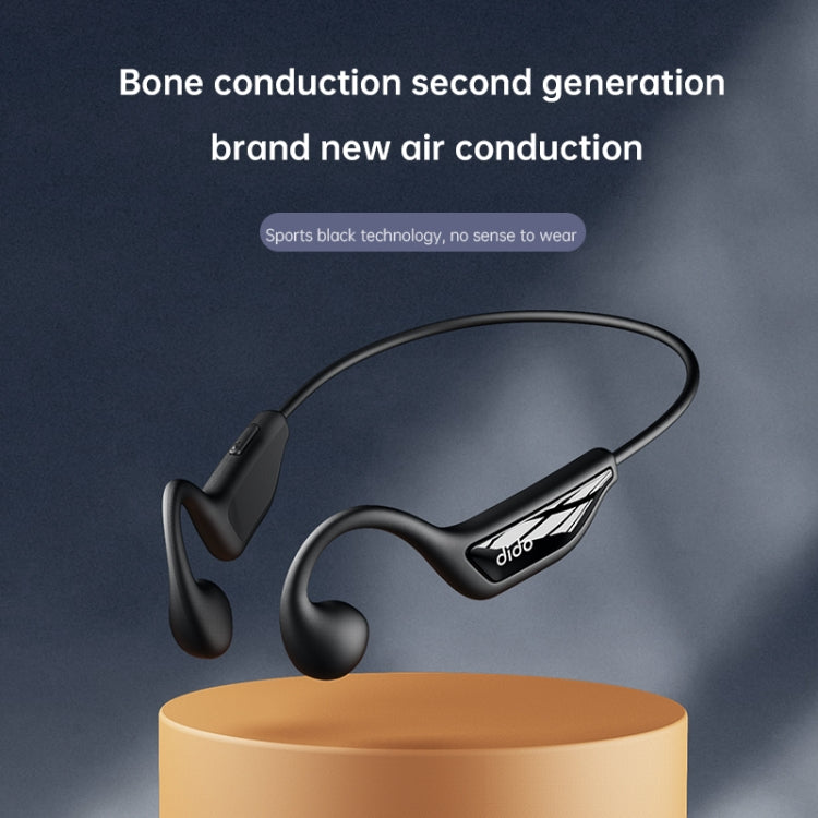 Dido W11S Bone Conduction Water-resistant Wireless Bluetooth Sports Earphone(Black)