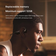 Dido W11S Bone Conduction Water-resistant Wireless Bluetooth Sports Earphone(Black)