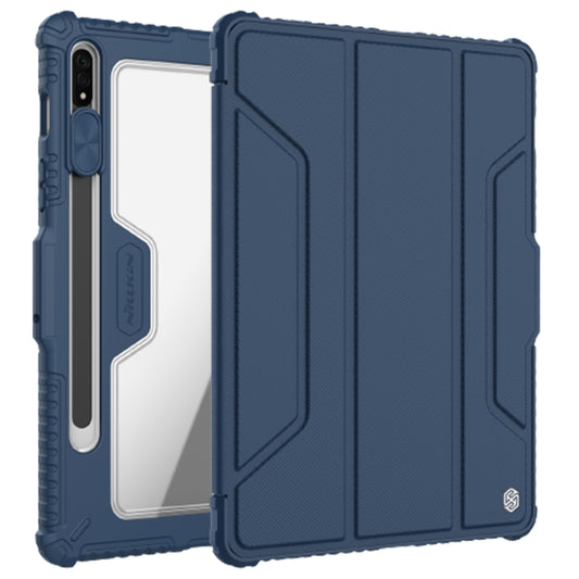 For Samsung Galaxy Tab S7 NILLKIN Bumper Pro Camshield Tablet Leather Case(Blue) - free shipping - PMC Jewellery - Order now!
