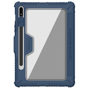 For Samsung Galaxy Tab S7 NILLKIN Bumper Pro Camshield Tablet Leather Case(Blue)