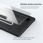 For Samsung Galaxy Tab S7 NILLKIN Bumper Pro Camshield Tablet Leather Case(Blue)