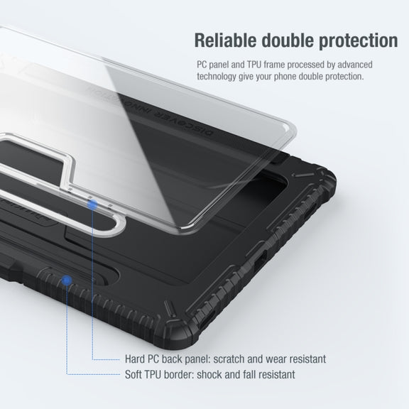 For Samsung Galaxy Tab S7 NILLKIN Bumper Pro Camshield Tablet Leather Case(Blue)