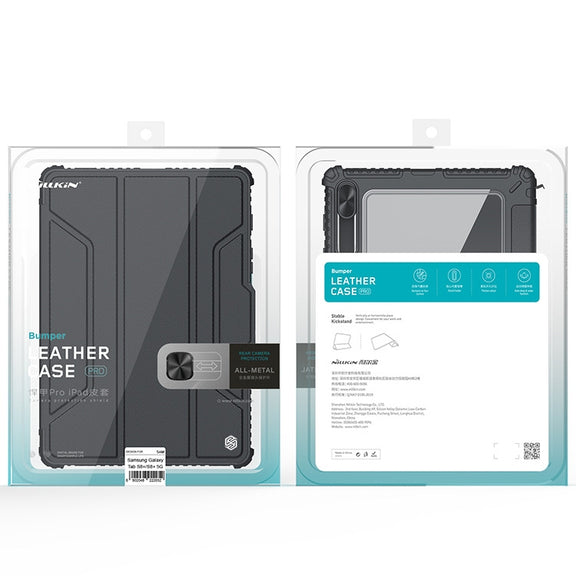 For Samsung Galaxy Tab S7 NILLKIN Bumper Pro Camshield Tablet Leather Case(Blue)