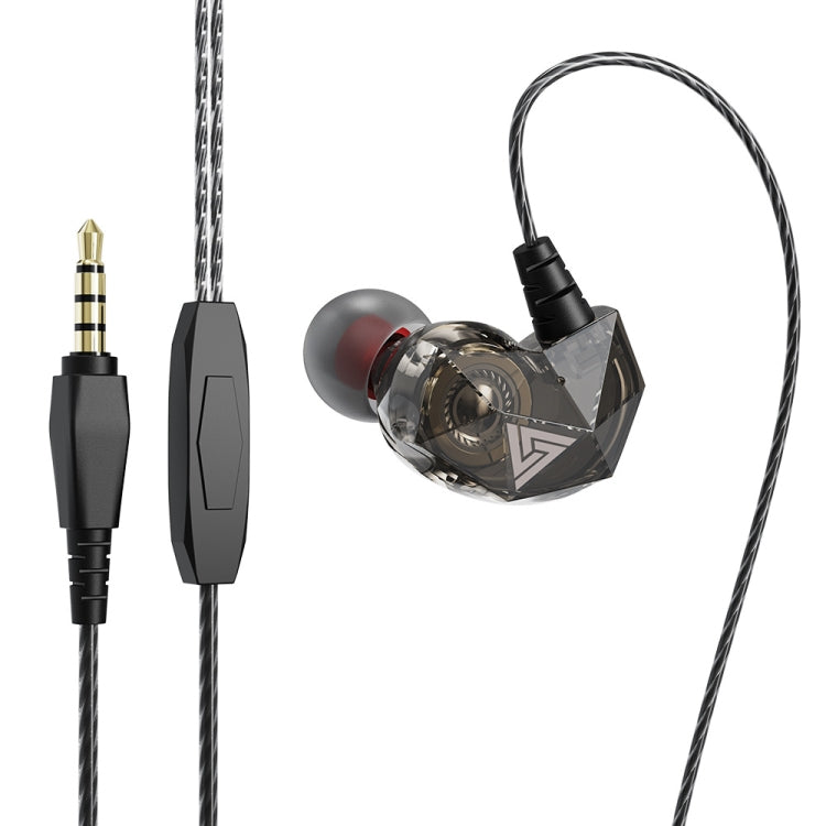 QKZ AK2 Sports In-ear Wired HiFi Sound Heavy Bass 3.5mm Earphone with Mic(Black) - In Ear Wired Earphone by QKZ | Online Shopping South Africa | PMC TechLife | Buy Now Pay Later Mobicred