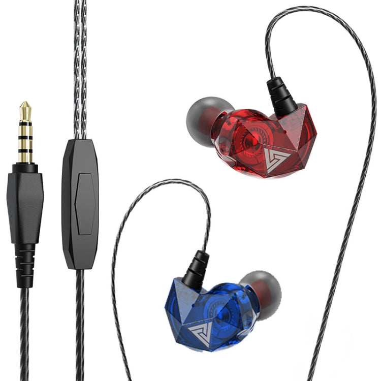 QKZ AK2 Sports In-ear Wired HiFi Sound Heavy Bass 3.5mm Earphone with Mic(Two-color) - free shipping - PMC Jewellery - Order now!