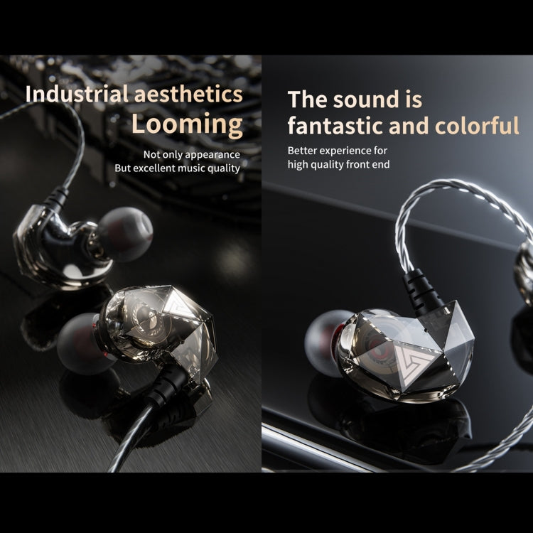 QKZ AK2 Sports In-ear Wired HiFi Sound Heavy Bass 3.5mm Earphone with Mic(Black) - In Ear Wired Earphone by QKZ | Online Shopping South Africa | PMC Jewellery | Buy Now Pay Later Mobicred
