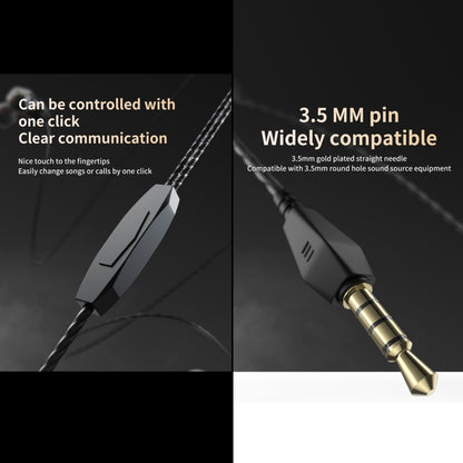 QKZ AK2 Sports In-ear Wired HiFi Sound Heavy Bass 3.5mm Earphone with Mic(Black) - In Ear Wired Earphone by QKZ | Online Shopping South Africa | PMC Jewellery | Buy Now Pay Later Mobicred