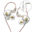 QKZ AK6 PLUS HiFi Bass Detachable Audio Cable Dynamic Heavy Bass Wired Earphone, Style:with Mic(White) - In Ear Wired Earphone by QKZ | Online Shopping South Africa | PMC TechLife
