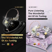 QKZ AK6 PLUS HiFi Bass Detachable Audio Cable Dynamic Heavy Bass Wired Earphone, Style:with Mic(White)