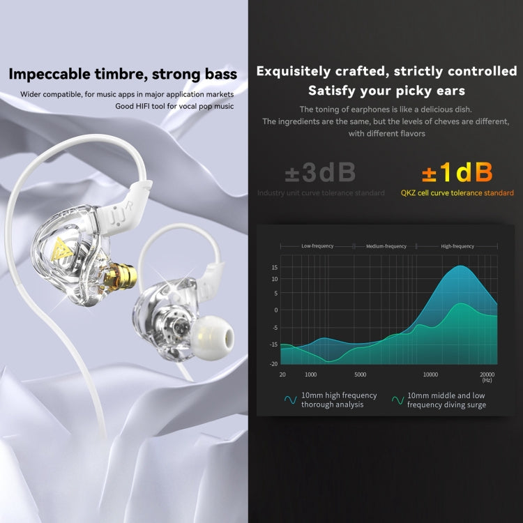 QKZ DMX Sports In-ear HIFI 3.5mm Wired Control Earphone with Mic(Black Red) - In Ear Wired Earphone by QKZ | Online Shopping South Africa | PMC TechLife