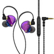 QKZ SK3 3.5mm Sports In-ear Wired HIFI Bass Stereo Sound Earphone with Mic(Blue Purple) - In Ear Wired Earphone by QKZ | Online Shopping South Africa | PMC TechLife | Buy Now Pay Later Mobicred