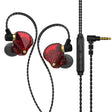 QKZ SK3 3.5mm Sports In-ear Wired HIFI Bass Stereo Sound Earphone with Mic(Red) - In Ear Wired Earphone by QKZ | Online Shopping South Africa | PMC TechLife | Buy Now Pay Later Mobicred