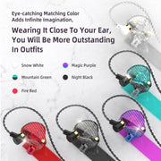QKZ SK3 3.5mm Sports In-ear Wired HIFI Bass Stereo Sound Earphone with Mic(Blue Purple)