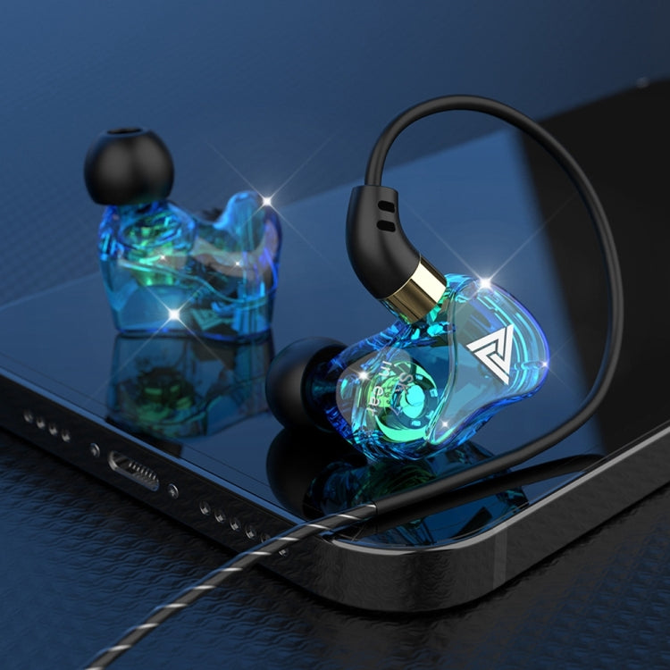 QKZ SK7 3.5mm Sports In-ear Copper Driver Wired HIFI Stereo Earphone with Mic(Sky Blue) - In Ear Wired Earphone by QKZ | Online Shopping South Africa | PMC TechLife | Buy Now Pay Later Mobicred