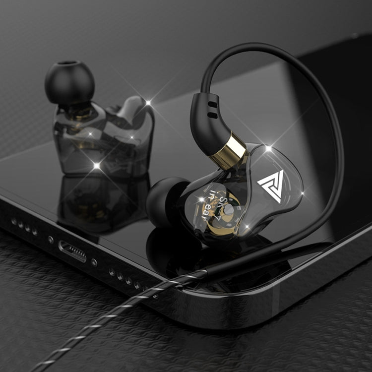QKZ SK7 3.5mm Sports In-ear Copper Driver Wired HIFI Stereo Earphone with Mic(Black) - In Ear Wired Earphone by QKZ | Online Shopping South Africa | PMC TechLife | Buy Now Pay Later Mobicred