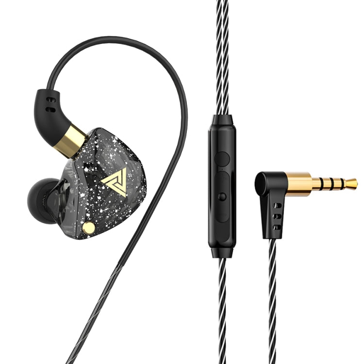 QKZ SK8 3.5mm Sports In-ear Dynamic HIFI Monitor Earphone with Mic(Black) - In Ear Wired Earphone by QKZ | Online Shopping South Africa | PMC TechLife | Buy Now Pay Later Mobicred