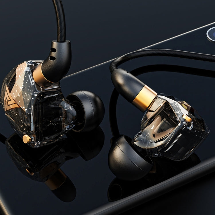 QKZ SK8 3.5mm Sports In-ear Dynamic HIFI Monitor Earphone with Mic(Black) - In Ear Wired Earphone by QKZ | Online Shopping South Africa | PMC TechLife | Buy Now Pay Later Mobicred