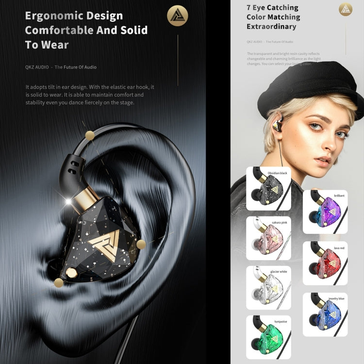 QKZ SK8 3.5mm Sports In-ear Dynamic HIFI Monitor Earphone with Mic(White) - In Ear Wired Earphone by QKZ | Online Shopping South Africa | PMC TechLife | Buy Now Pay Later Mobicred
