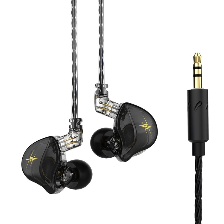 QKZ ZXT Sports In-ear Wired Control Plug HIFI Stereo Stage Monitor Earphone, Style:Standard Version(Black) - free shipping - PMC TechLife - Order now!