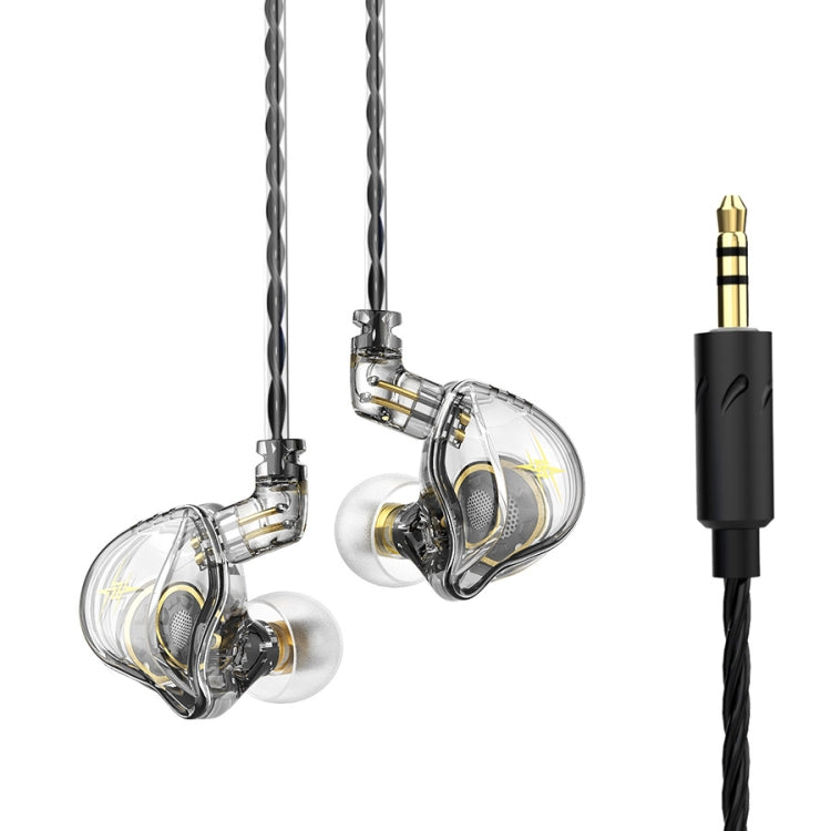 QKZ ZXT Sports In-ear Wired Control Plug HIFI Stereo Stage Monitor Earphone, Style:Standard Version(Transparent) - free shipping - PMC TechLife - Order now!
