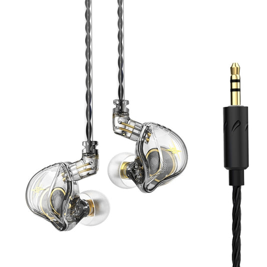 QKZ ZXT Sports In-ear Wired Control Plug HIFI Stereo Stage Monitor Earphone, Style:Standard Version(Transparent) - free shipping - PMC Jewellery - Order now!