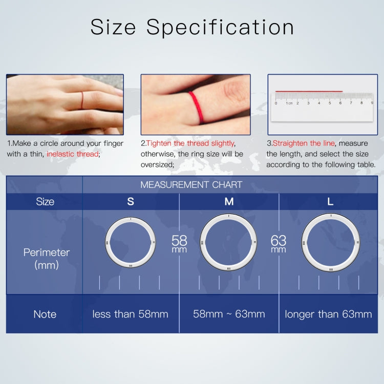 JAKCOM R5 Smart Ring Multifunction Smart Wear Ring, Size:M