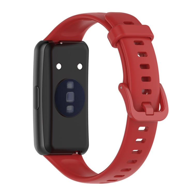 For Huawei Band 7 Silicone Watch Band(Red) - Watch Bands by PMC TechLife | Online Shopping South Africa | PMC TechLife | Buy Now Pay Later Mobicred