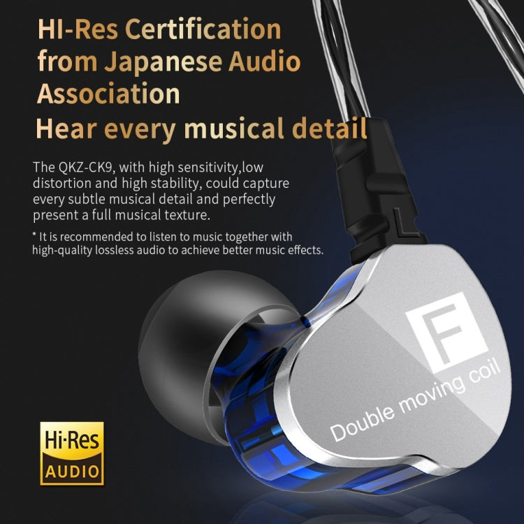 QKZ F910 In-Ear Subwoofer Dual Dynamic Earphone(Transparent) - free shipping - PMC TechLife - Order now!