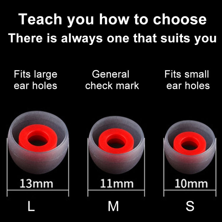 QKZ GJES 6-in-1 In-Ear Earphone Silicone Ear Caps(Black Red) - Anti-dust & Ear Caps by QKZ | Online Shopping South Africa | PMC TechLife | Buy Now Pay Later Mobicred