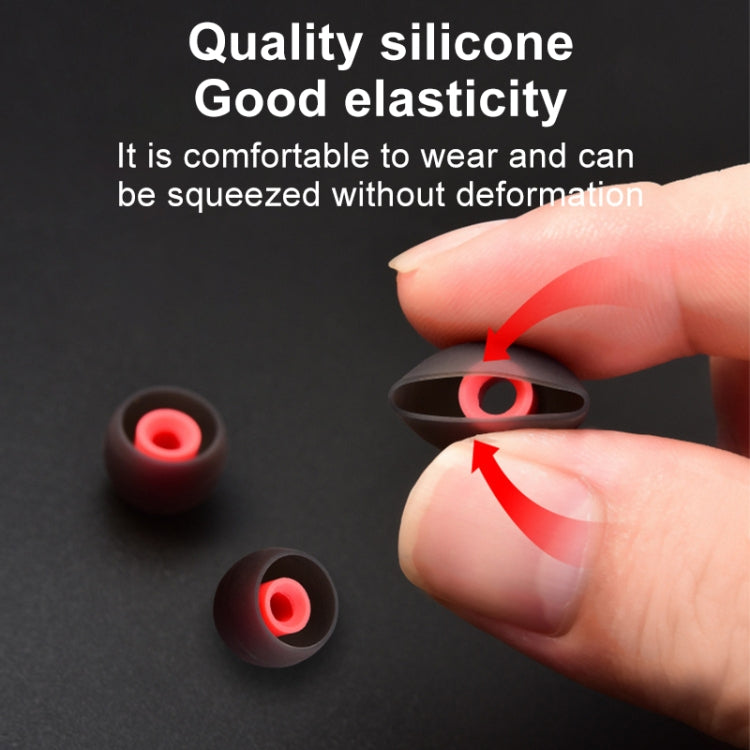 QKZ GJES 6-in-1 In-Ear Earphone Silicone Ear Caps(Black Red) - Anti-dust & Ear Caps by QKZ | Online Shopping South Africa | PMC TechLife | Buy Now Pay Later Mobicred