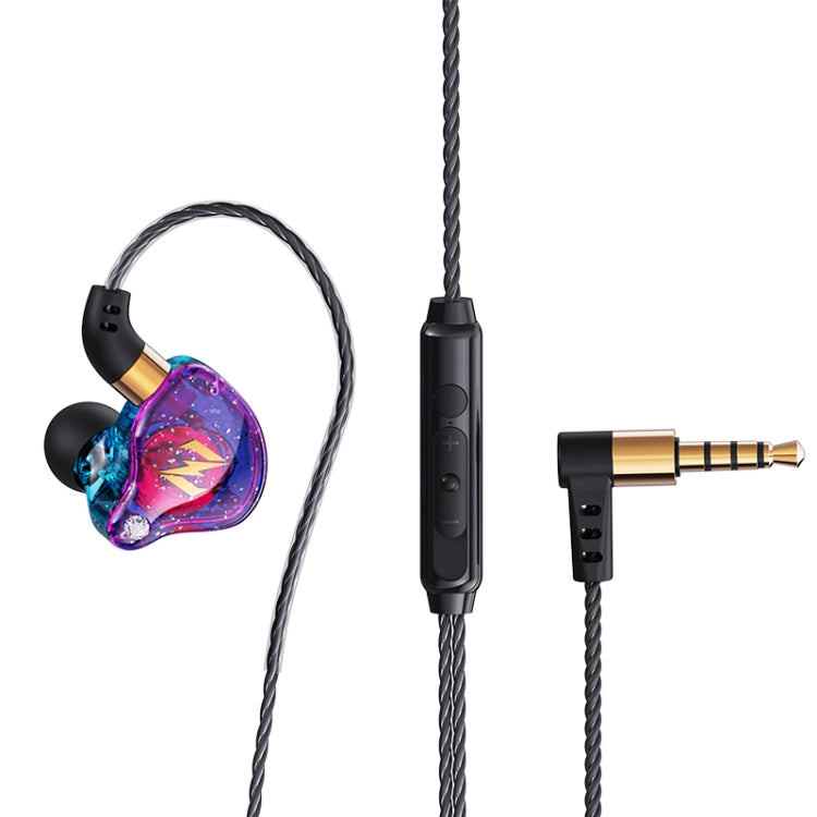 QKZ ZEN In-ear Subwoofer Wire-controlled Music Running Sports Earphone with Mic(Colorful) - In Ear Wired Earphone by QKZ | Online Shopping South Africa | PMC TechLife | Buy Now Pay Later Mobicred