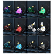 QKZ ZEN In-ear Subwoofer Wire-controlled Music Running Sports Earphone with Mic(Black)