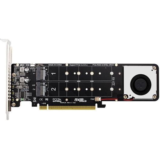 PCIe X16 to M.2 M-key NVMEx4 SSD RAID Converter Card - Others by PMC Jewellery | Online Shopping South Africa | PMC Jewellery | Buy Now Pay Later Mobicred