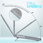 PC + TPU Honeycomb Laptop Protective Case For MacBook Pro 14.2 inch A2442 2021(Star Gray)