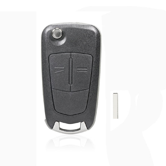 For Opel Car Foldable Blade Key Case with Screw Hole, Style:2-button HU100 without Slot - Remote Car Key by PMC Jewellery | Online Shopping South Africa | PMC Jewellery | Buy Now Pay Later Mobicred