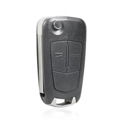 For Opel Car Foldable Blade Key Case with Screw Hole, Style:2-button HU100 without Slot