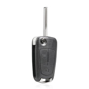 For Opel Car Foldable Blade Key Case with Screw Hole, Style:2-button HU100 without Slot