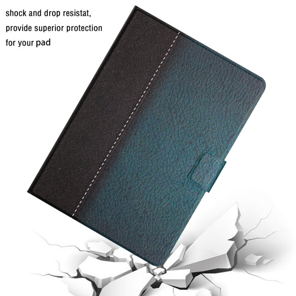 For Samsung Galaxy Tab S6 Lite P610 Stitching Solid Color Leather Tablet Case(Green)