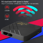 D9 PRO 2.4G/5G WIFI 4K HD Android TV Box, Memory:8GB+128GB(US Plug)