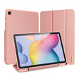 For Galaxy Tab S6 Lite 10.4 inch / S6 Lite 2024 DUX DUCIS Domo Series Horizontal Flip Magnetic PU Leather Case with Three-folding Holder & Pen Slot & Sleep / Wake-up Function(Pink) - free shipping - PMC TechLife - Order now!