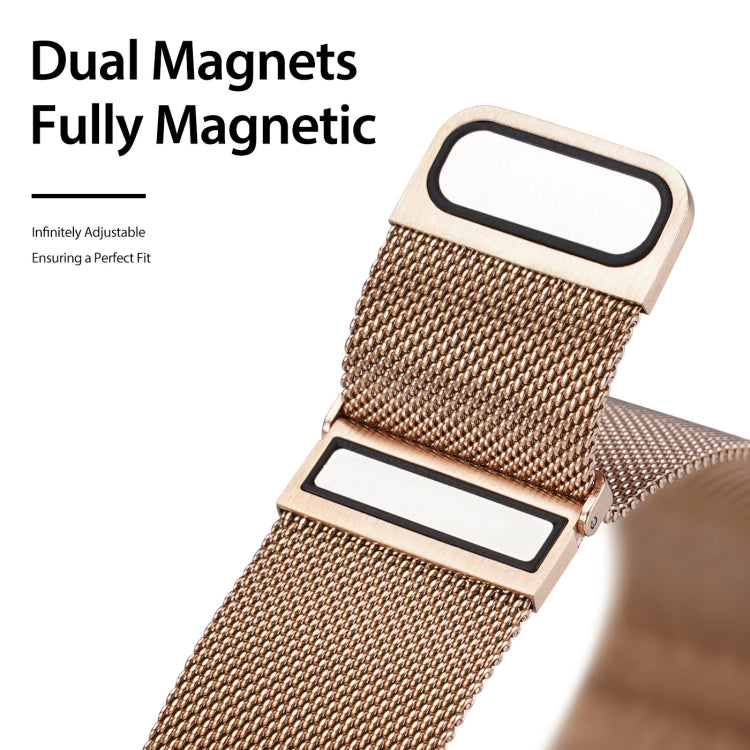 DUX DUCIS Milanese Watch Band For Samsung Watch Series 22mm(Gold) - Watch Bands by DUX DUCIS | Online Shopping South Africa | PMC TechLife | Buy Now Pay Later Mobicred